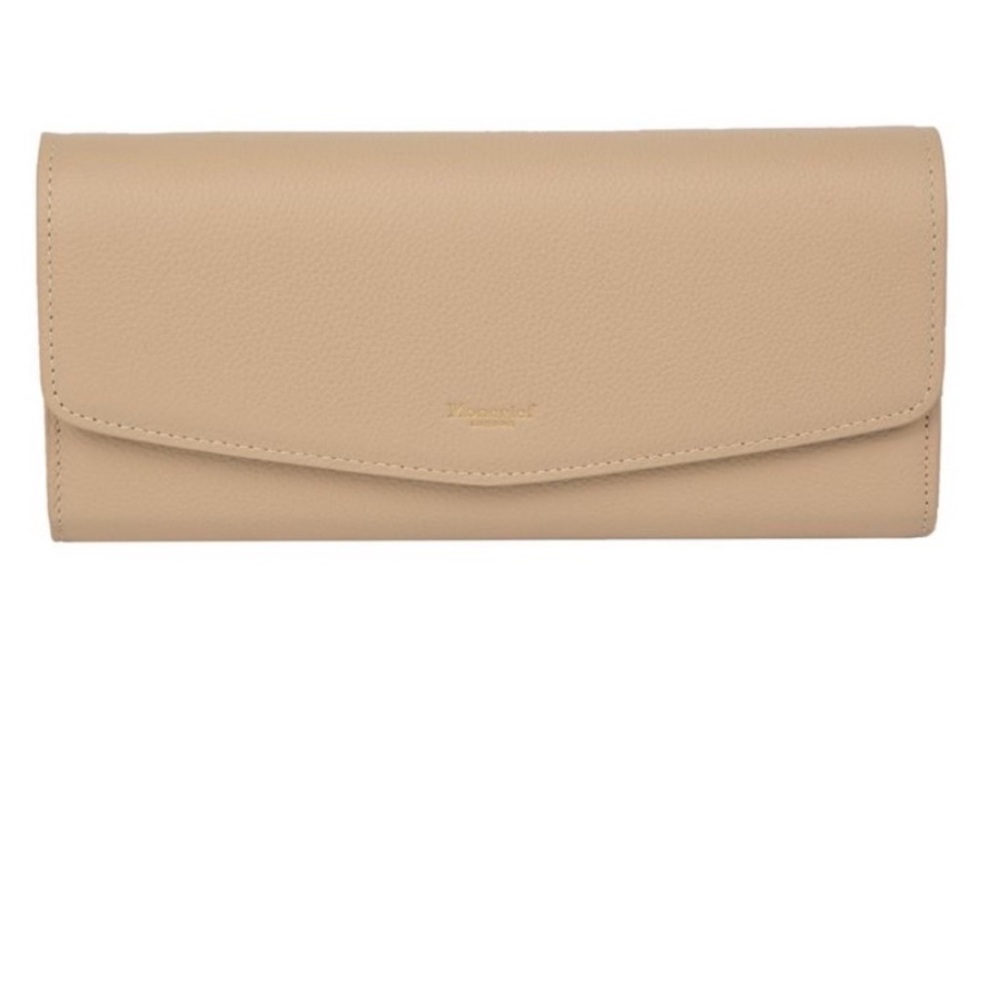 Moncrief London Italian Leather Tillie Clutch Wallet Tan NWT